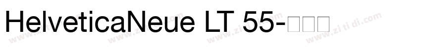 HelveticaNeue LT 55字体转换